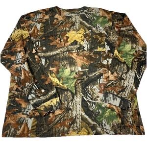 Vintage Camo Shirt Men XL Pocket Tee Advantage Timber Y2K 00s Hunt Retro Adult B